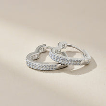 Darling heart sterling silver earrings