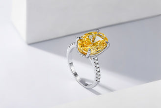 Sunshine oval sterling silver ring