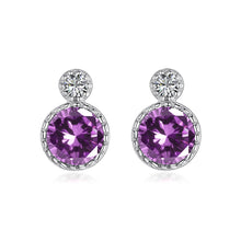 Eternal purple earrings