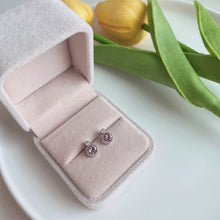 Eternal purple earrings