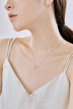 Pearl Diamond sterling silver Necklace
