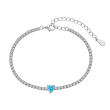 Endless Love Blue Heart Bracelet