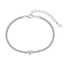 Endless Love Silver Heart Bracelet