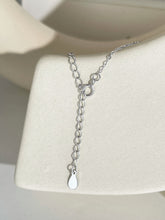 Pearl Diamond sterling silver Necklace