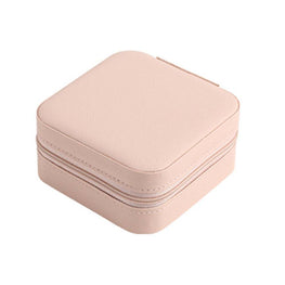 Pink Leather Jewellery Organizer