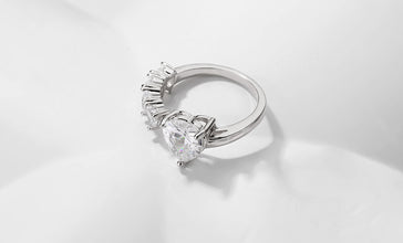Sterling heart ring