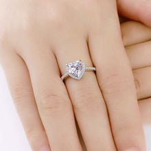 Silver Heart Delight ring