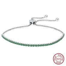 Emerald Glow 925sterling silver Bracelet
