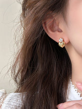 Gold Heartfelt stainless steel earrings