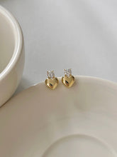 Gold Heartfelt stainless steel earrings